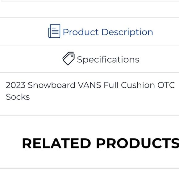 Vans Smart Wool Snowboard Full Cushion OTC  Socks - Picture 6 of 8